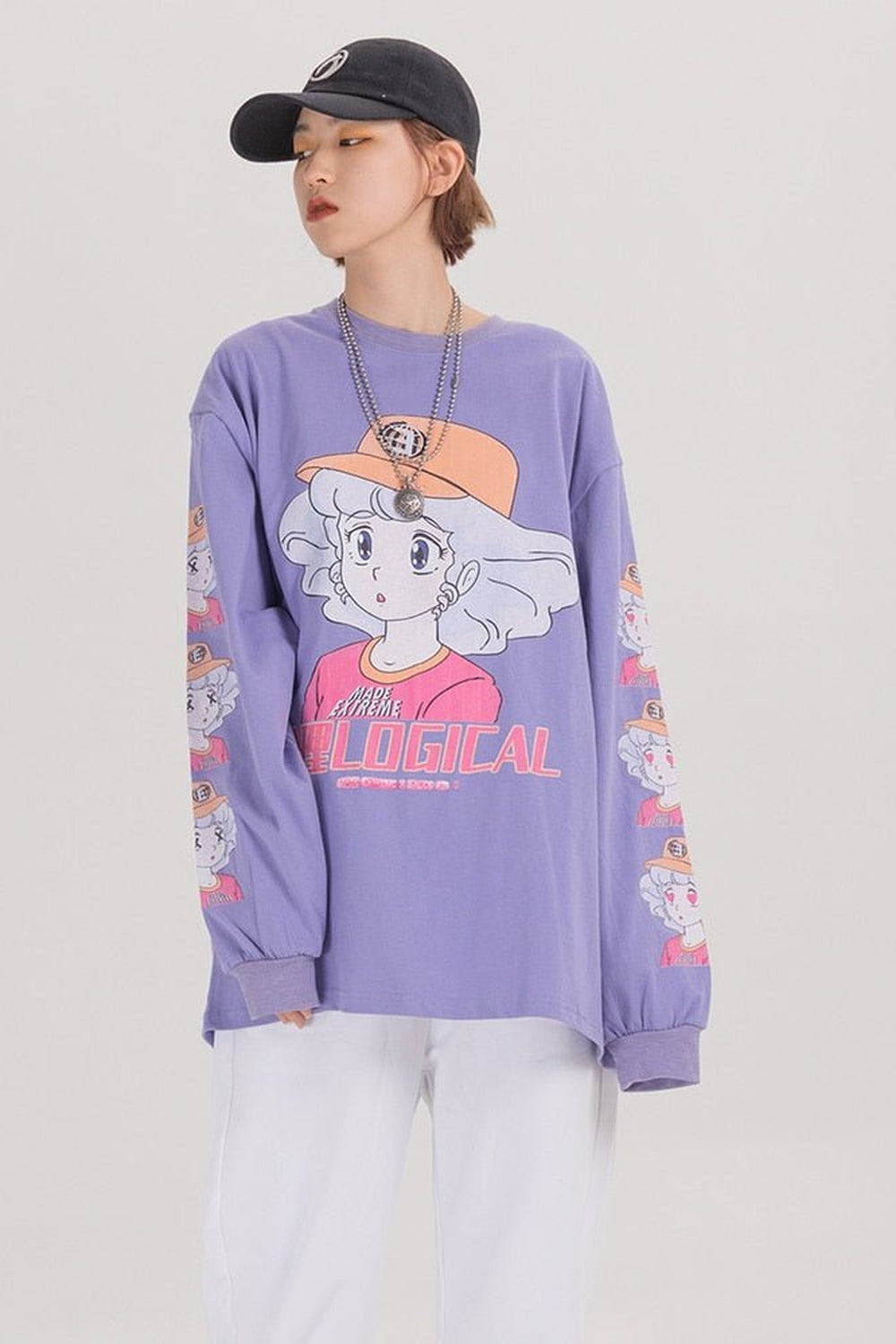 Long Sleeve Kawaii Sweatshirt