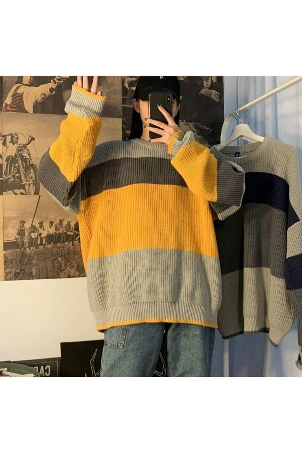 Fall Loose Large Long Sleeve Sweater