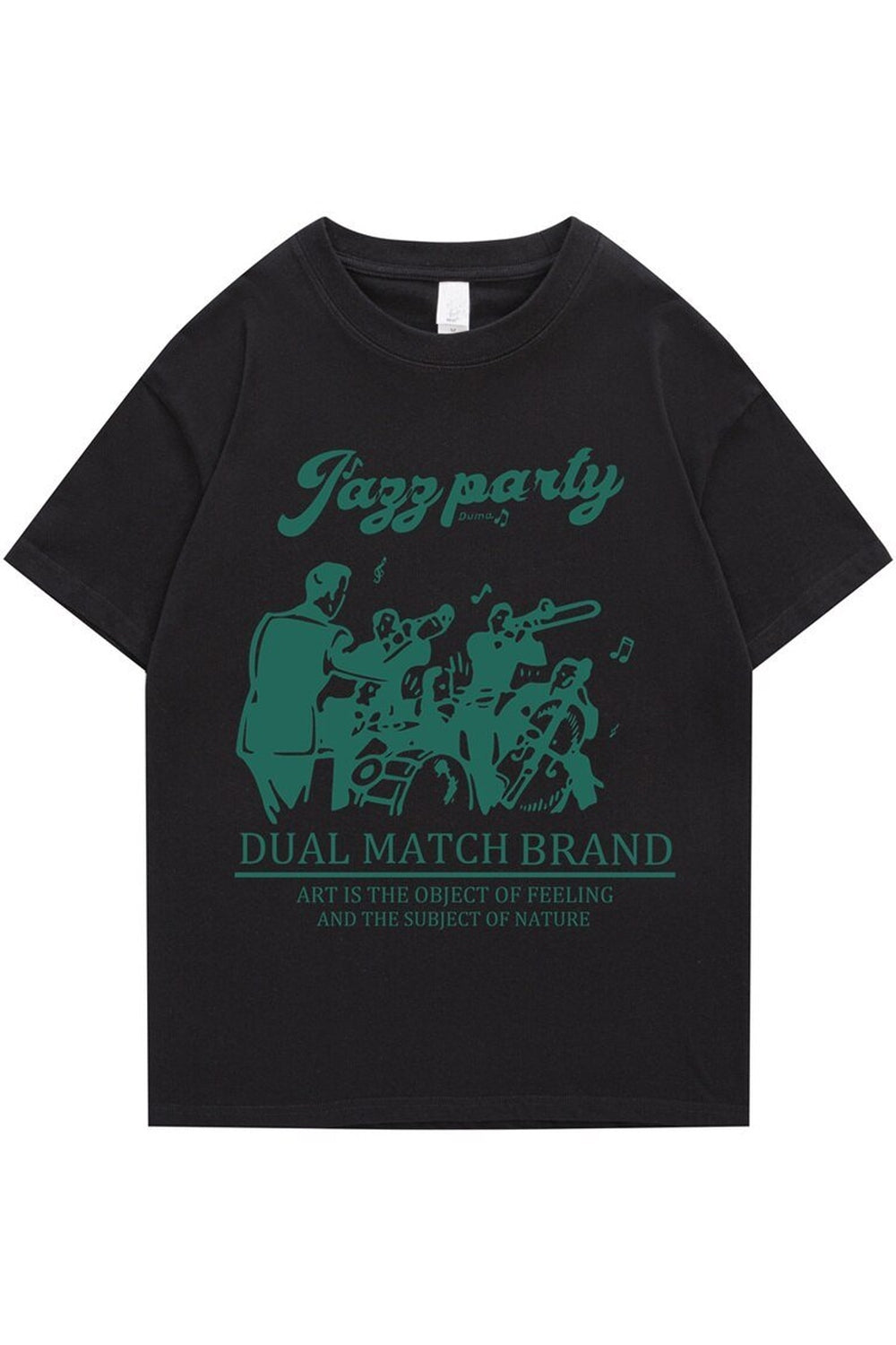 Lockeres T-Shirt mit Retro-Print 