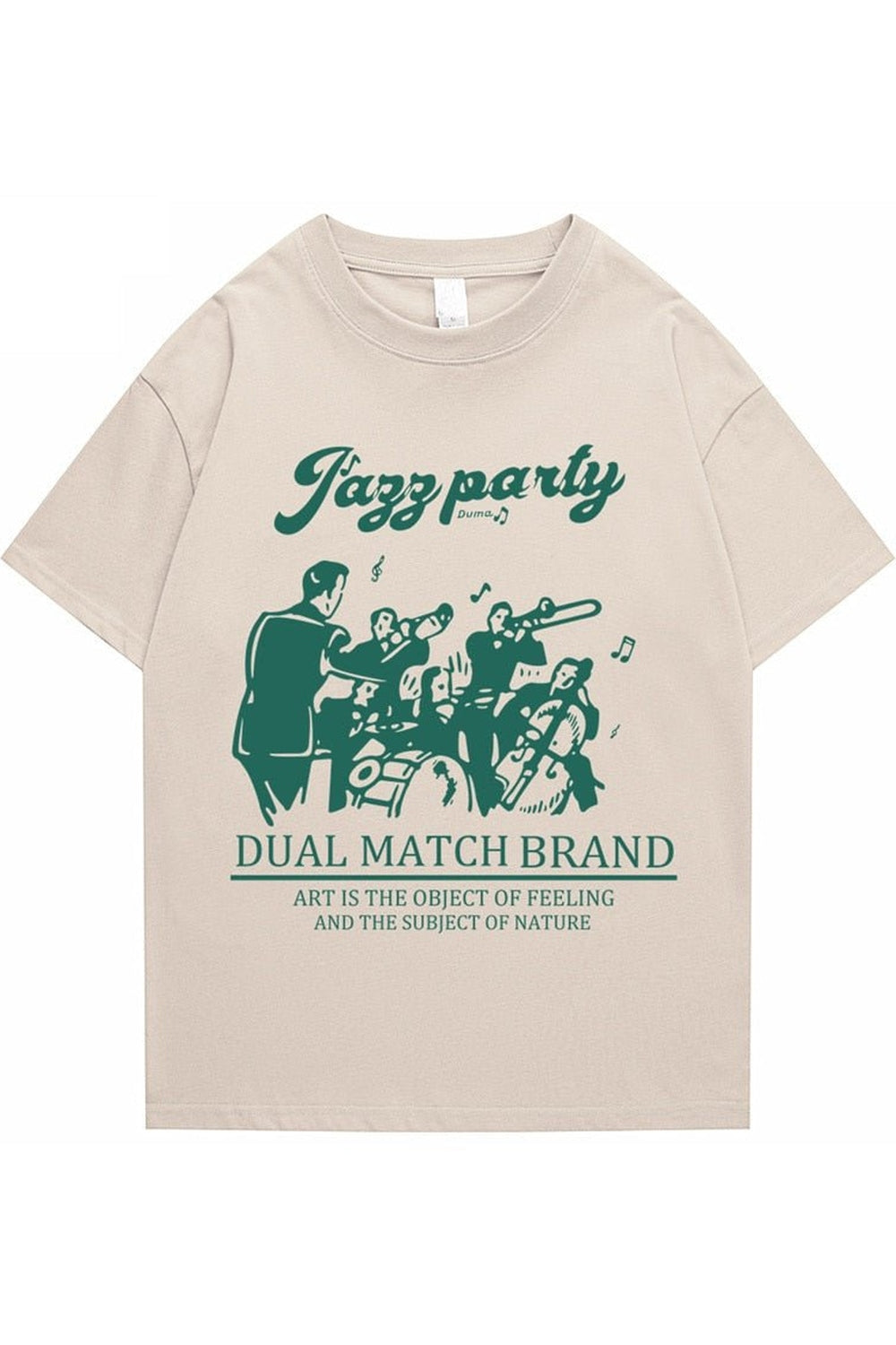 Lockeres T-Shirt mit Retro-Print 