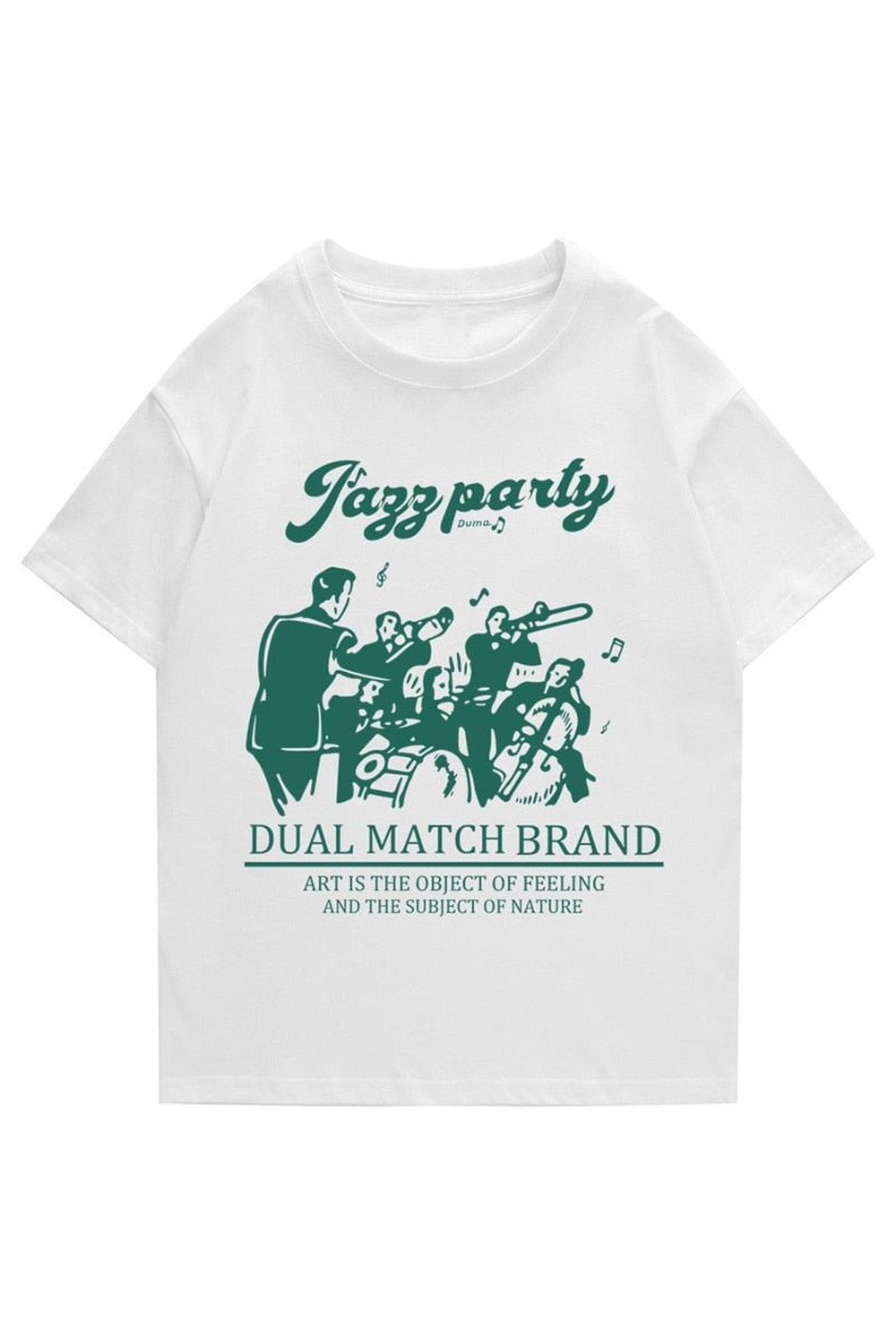 Lockeres T-Shirt mit Retro-Print 