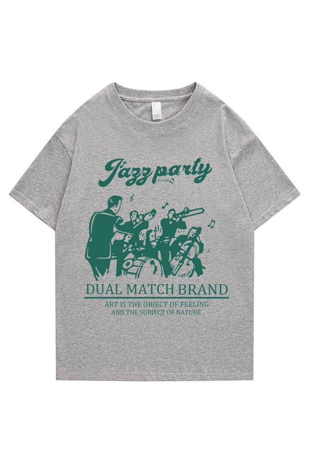 Lockeres T-Shirt mit Retro-Print 