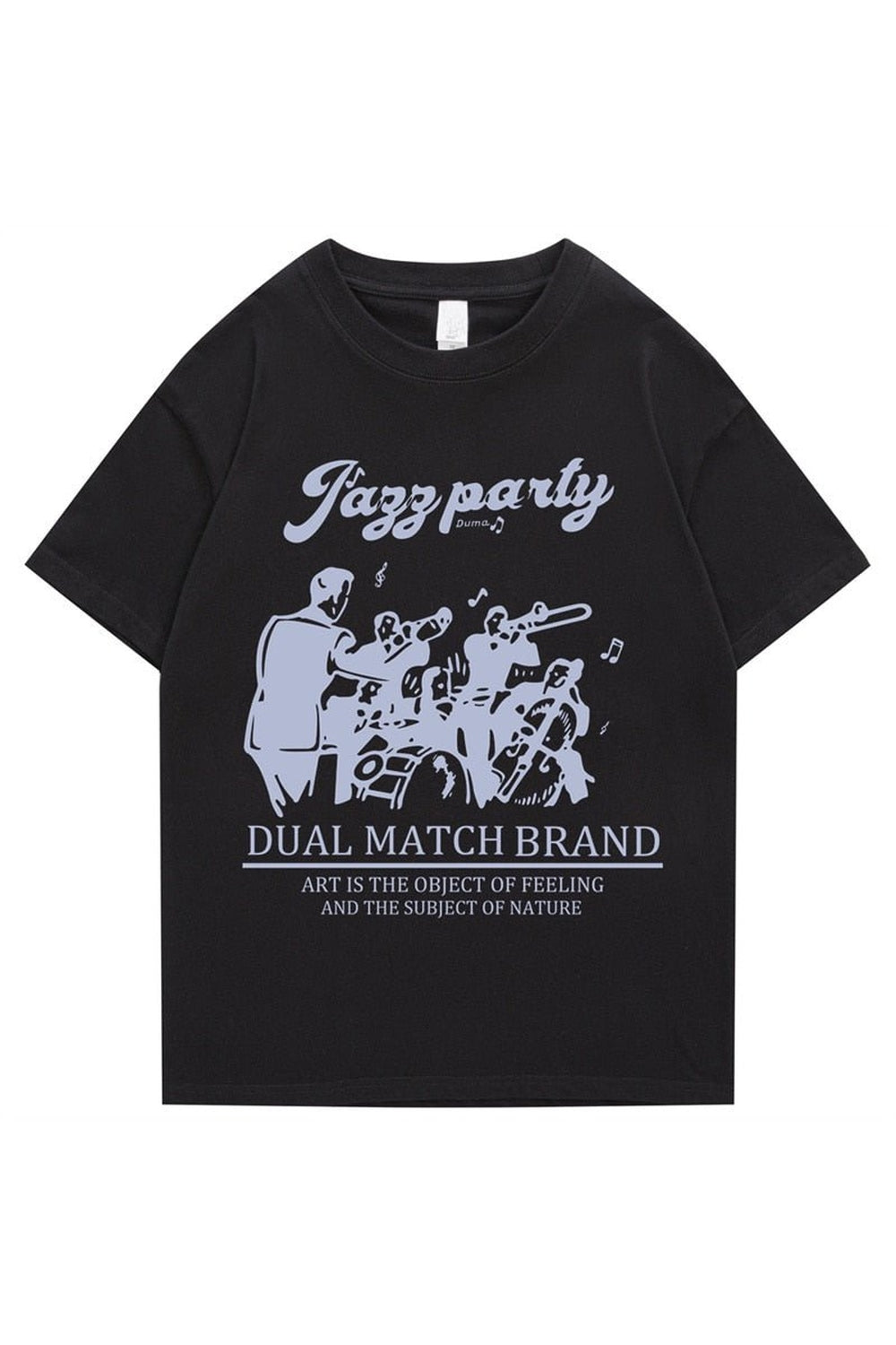 Lockeres T-Shirt mit Retro-Print 