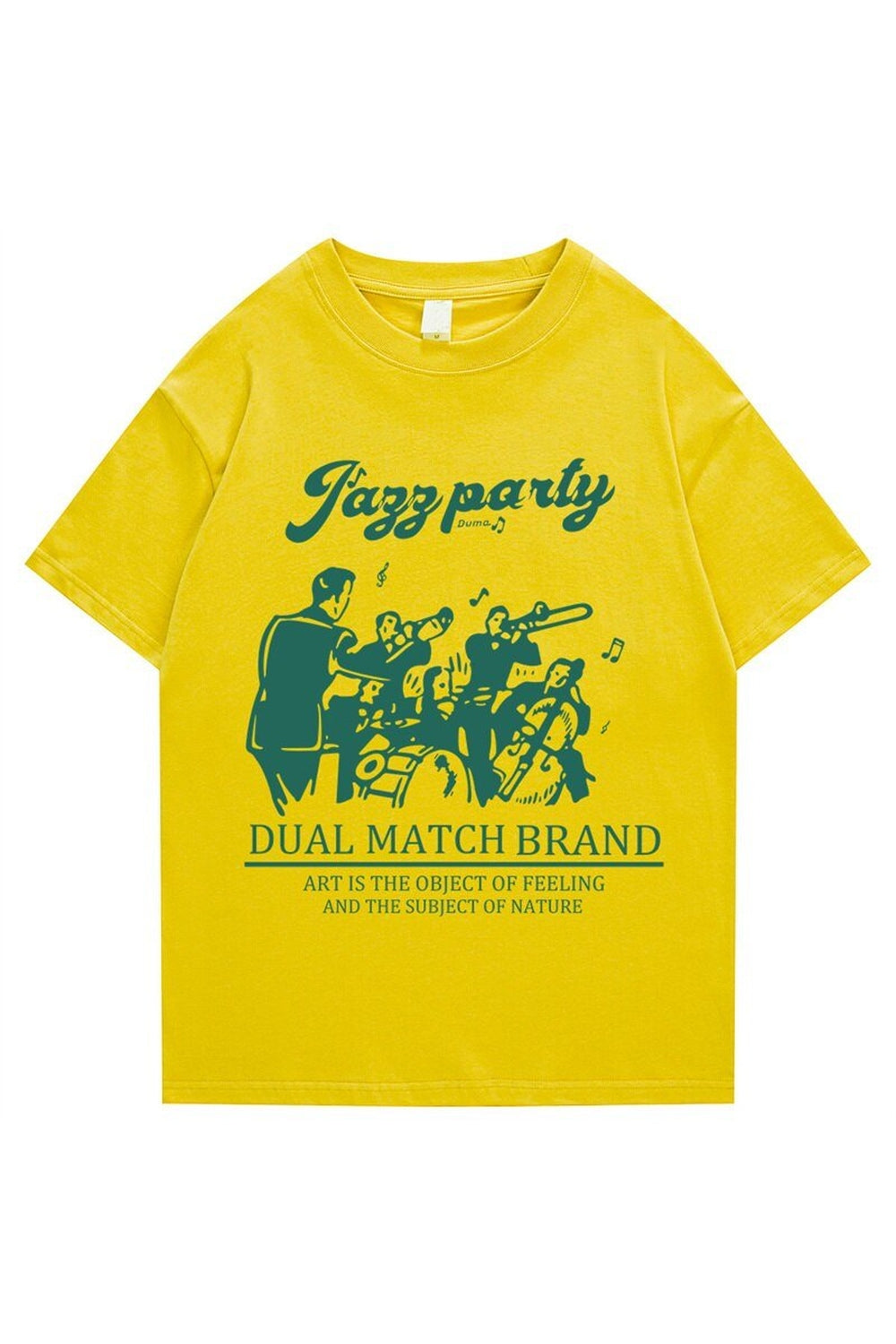 Lockeres T-Shirt mit Retro-Print 