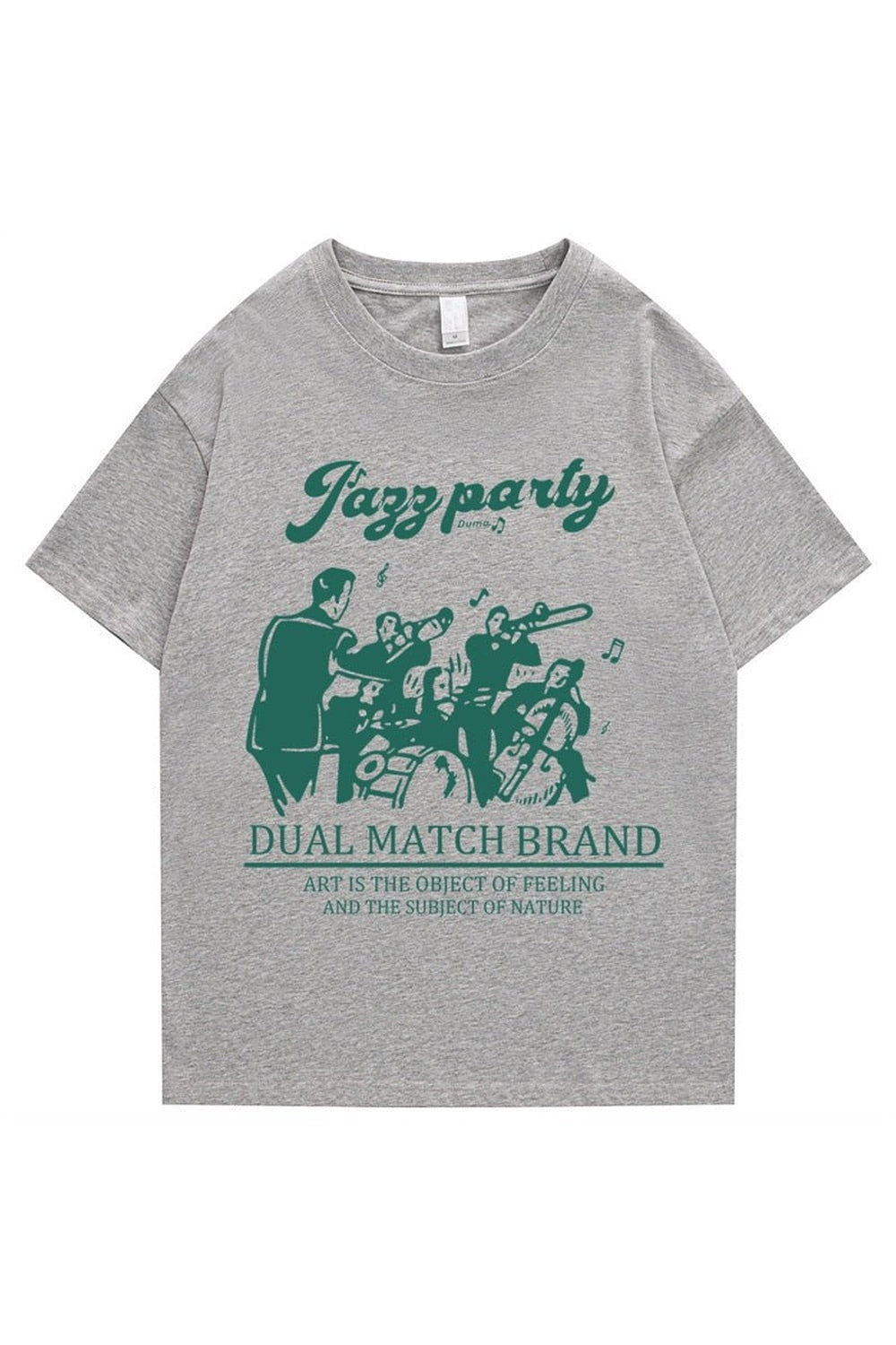 Lockeres T-Shirt mit Retro-Print 