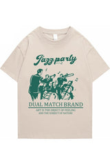 Lockeres T-Shirt mit Retro-Print 