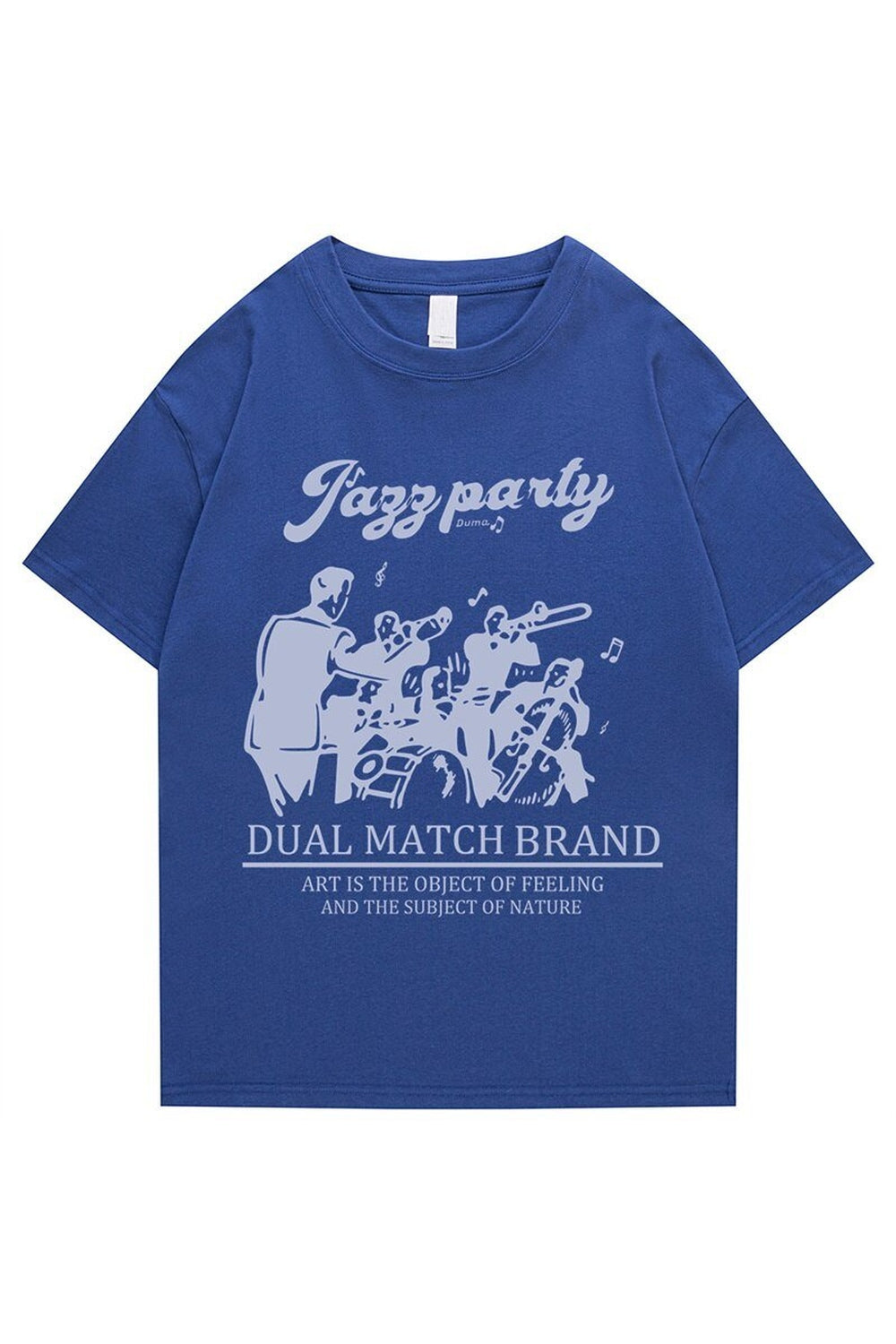 Lockeres T-Shirt mit Retro-Print 