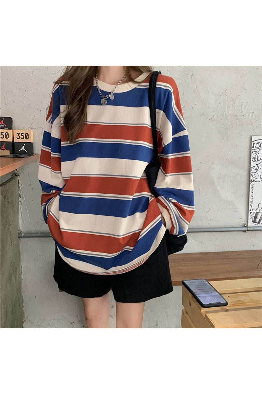 Loose Striped Aesthetic T-shirt