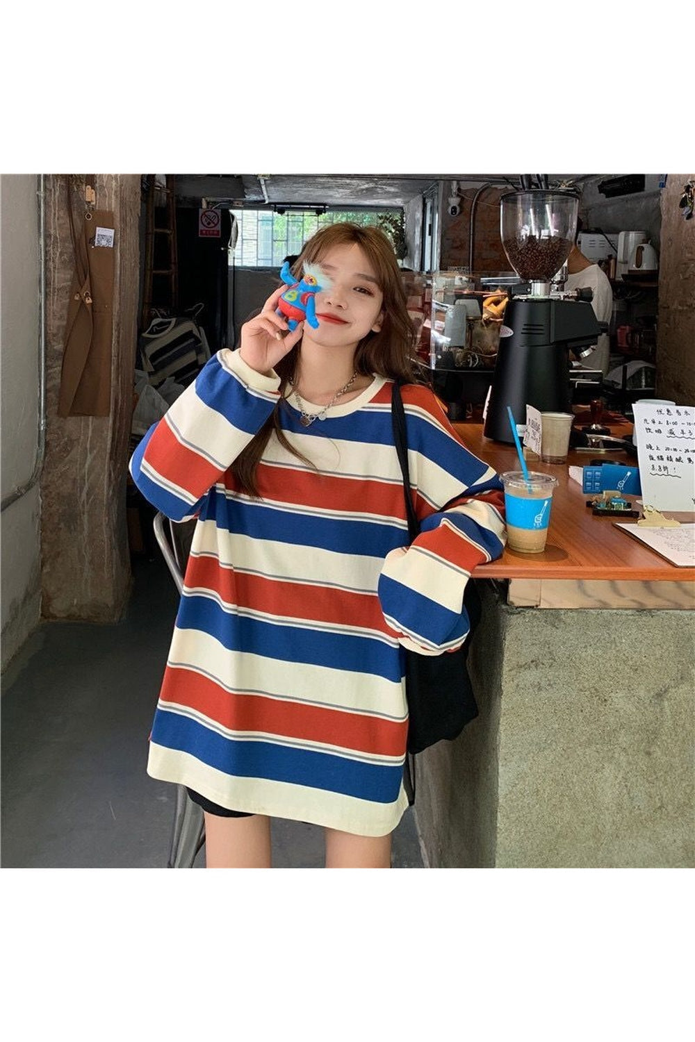 Loose Striped Aesthetic T-shirt