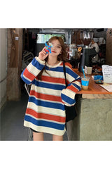 Loose Striped Aesthetic T-shirt