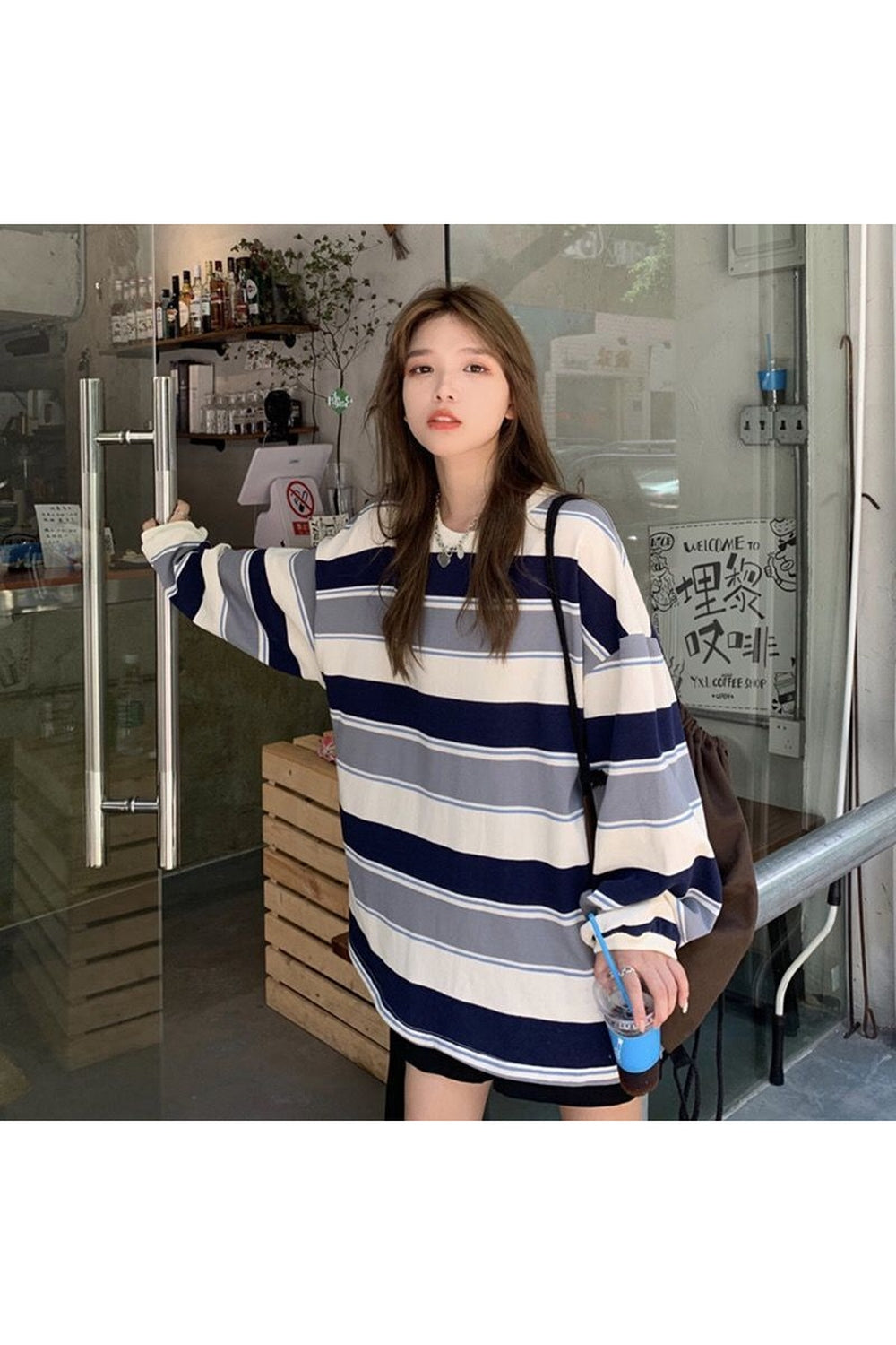 Loose Striped Aesthetic T-shirt