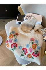 Fall Meadow Bloom Knit Sweater