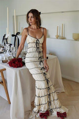 Melissa Ruffle Tunnel Maxi Dress-Sunfere