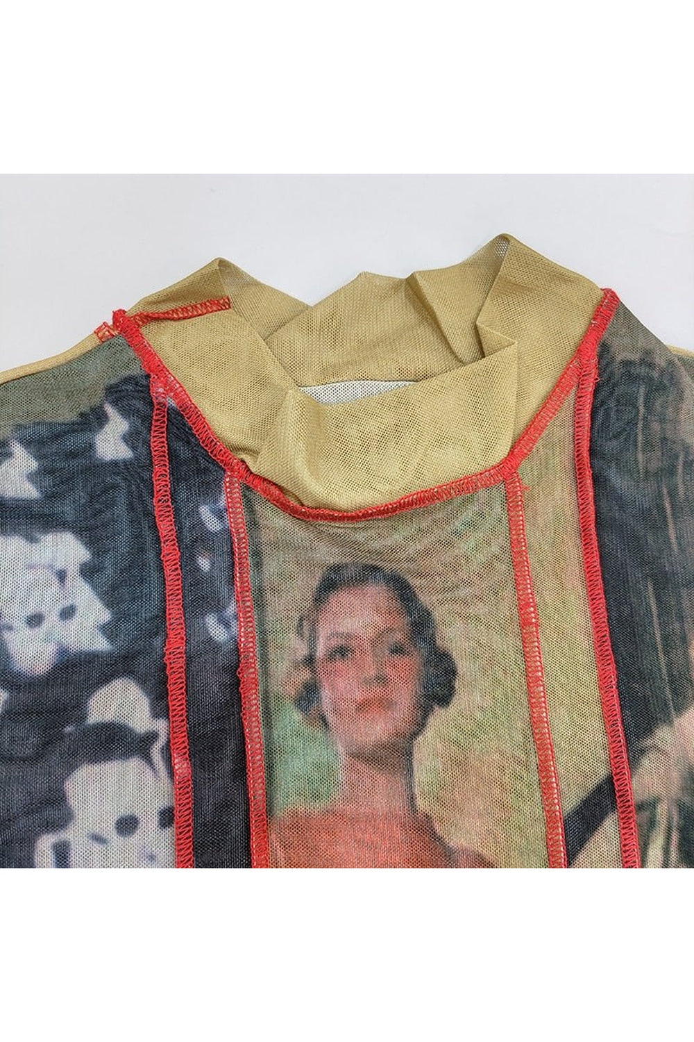 Mesh Transparent Blouse