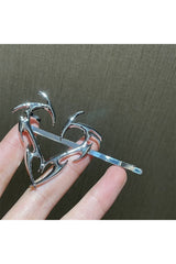 Metal Love Heart Hair Clip