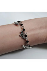 Midnight Bat Charm Bracelet