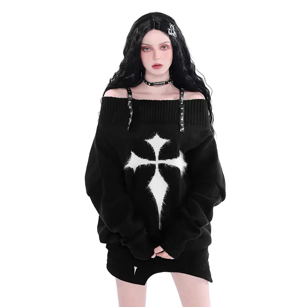 Midnight Cross Sweater