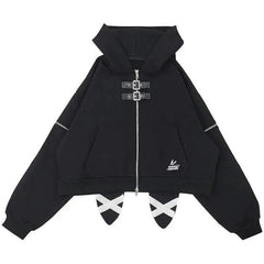 Midnight Rebel Buckle Hoodie