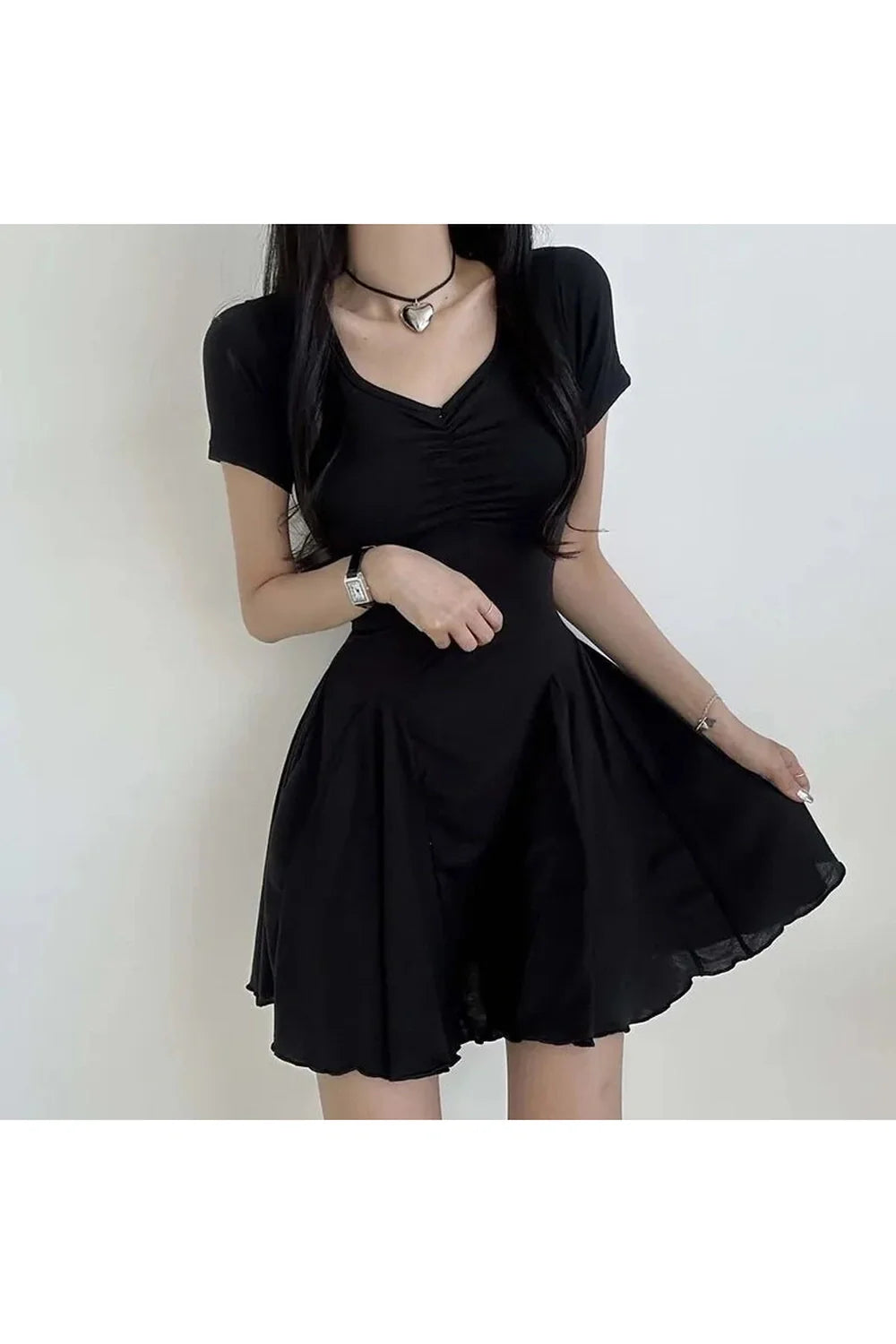 Midnight Twirl Mini Dress