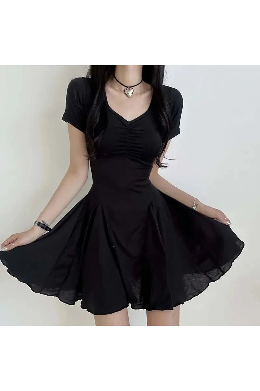 Midnight Twirl Mini Dress