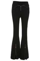 Minimalist Black Flare Pants