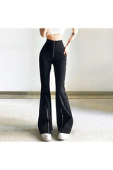 Minimalist Black Flare Pants