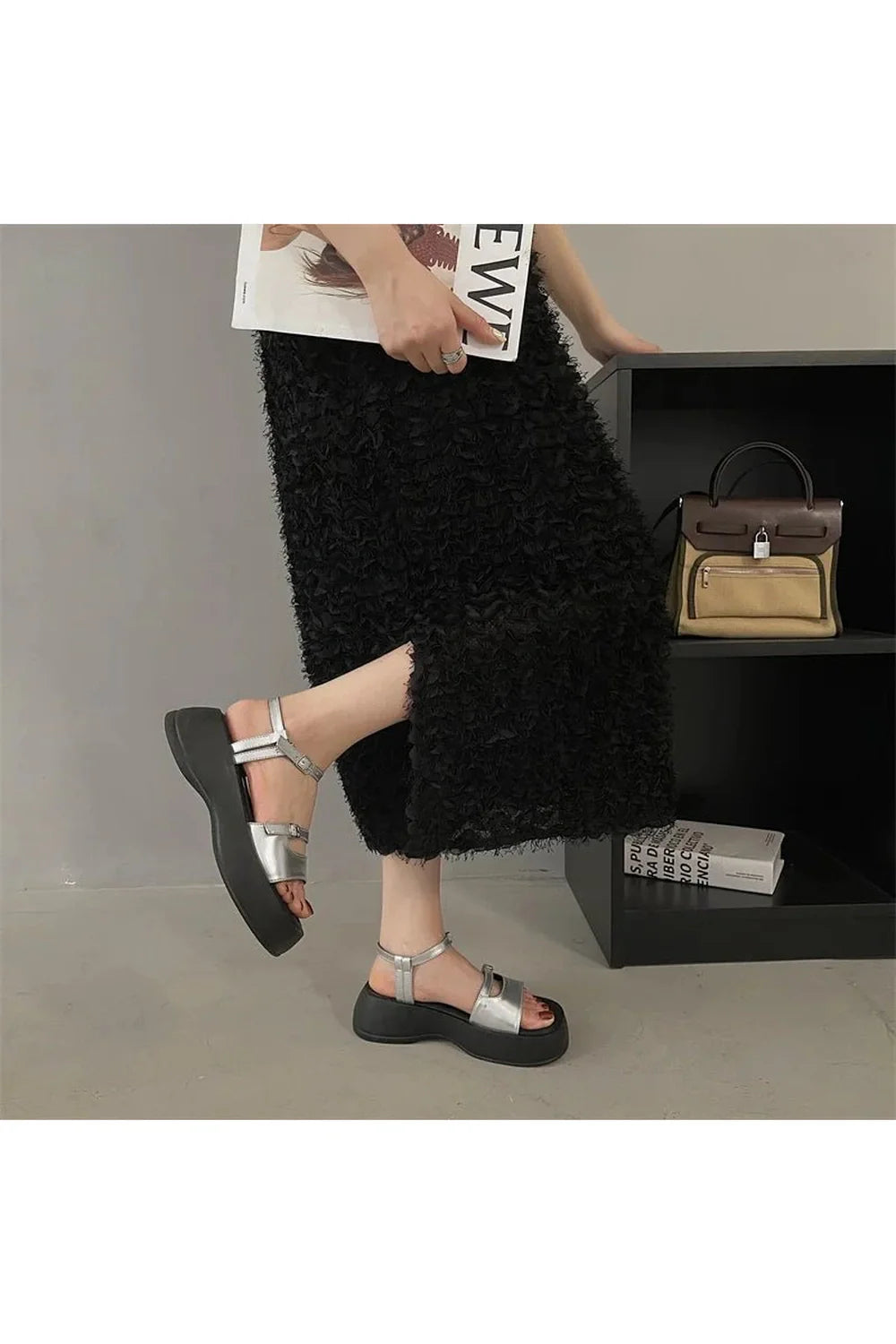 Minimalist Square Toe Sandals