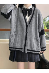 Fall Monochrome Academia Cardigan