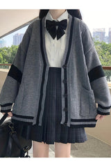 Fall Monochrome Academia Cardigan