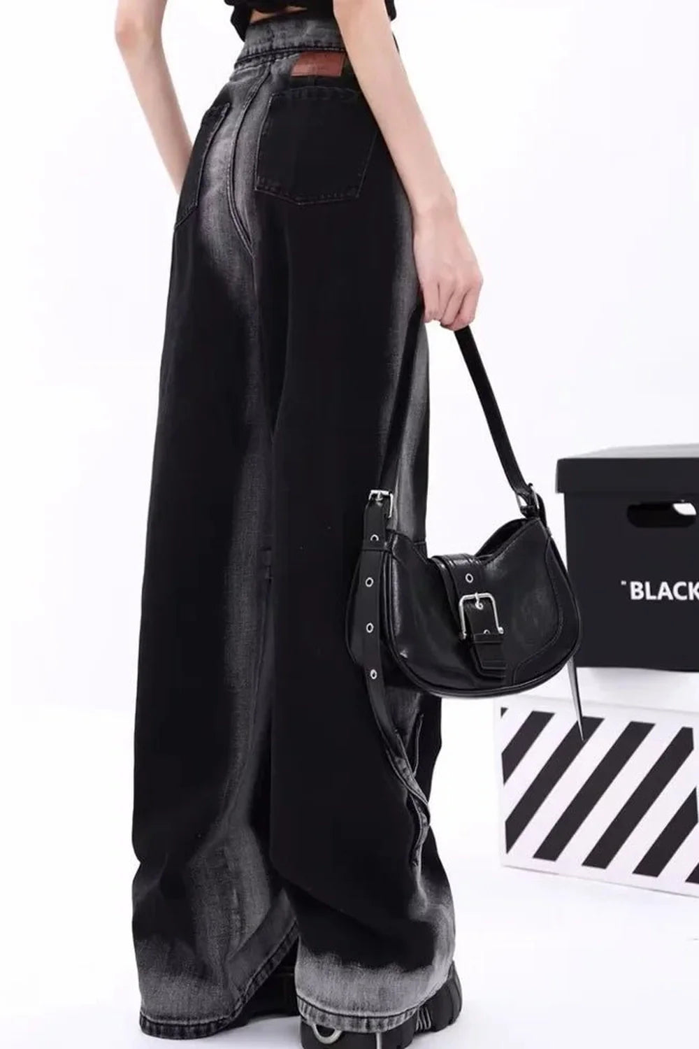 Fall Monochrome Majesty Wide-Leg Jeans