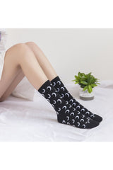 Moon Cotton Socks