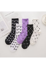 Moon Cotton Socks