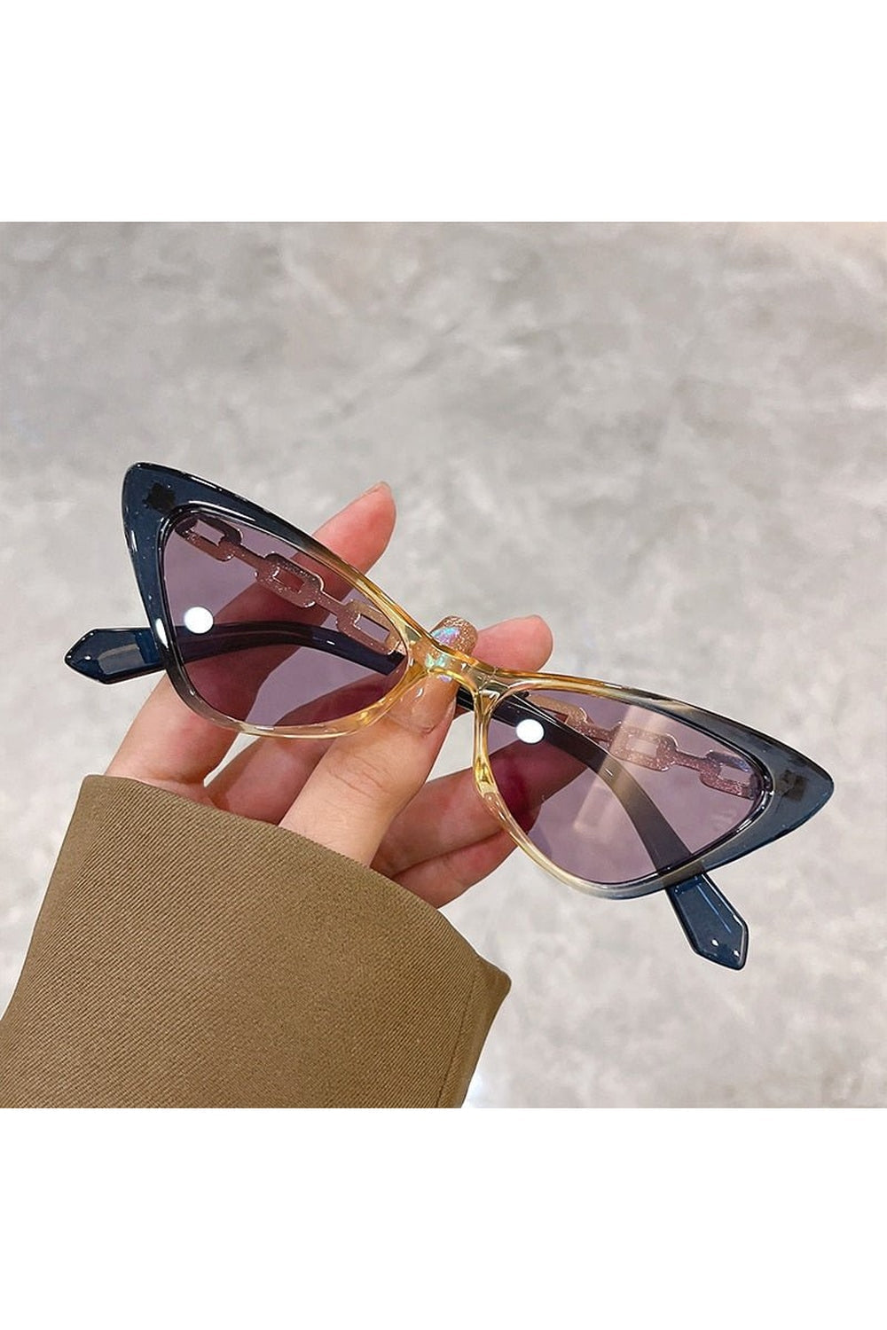 Multicolor Cat Eye Sunglasses