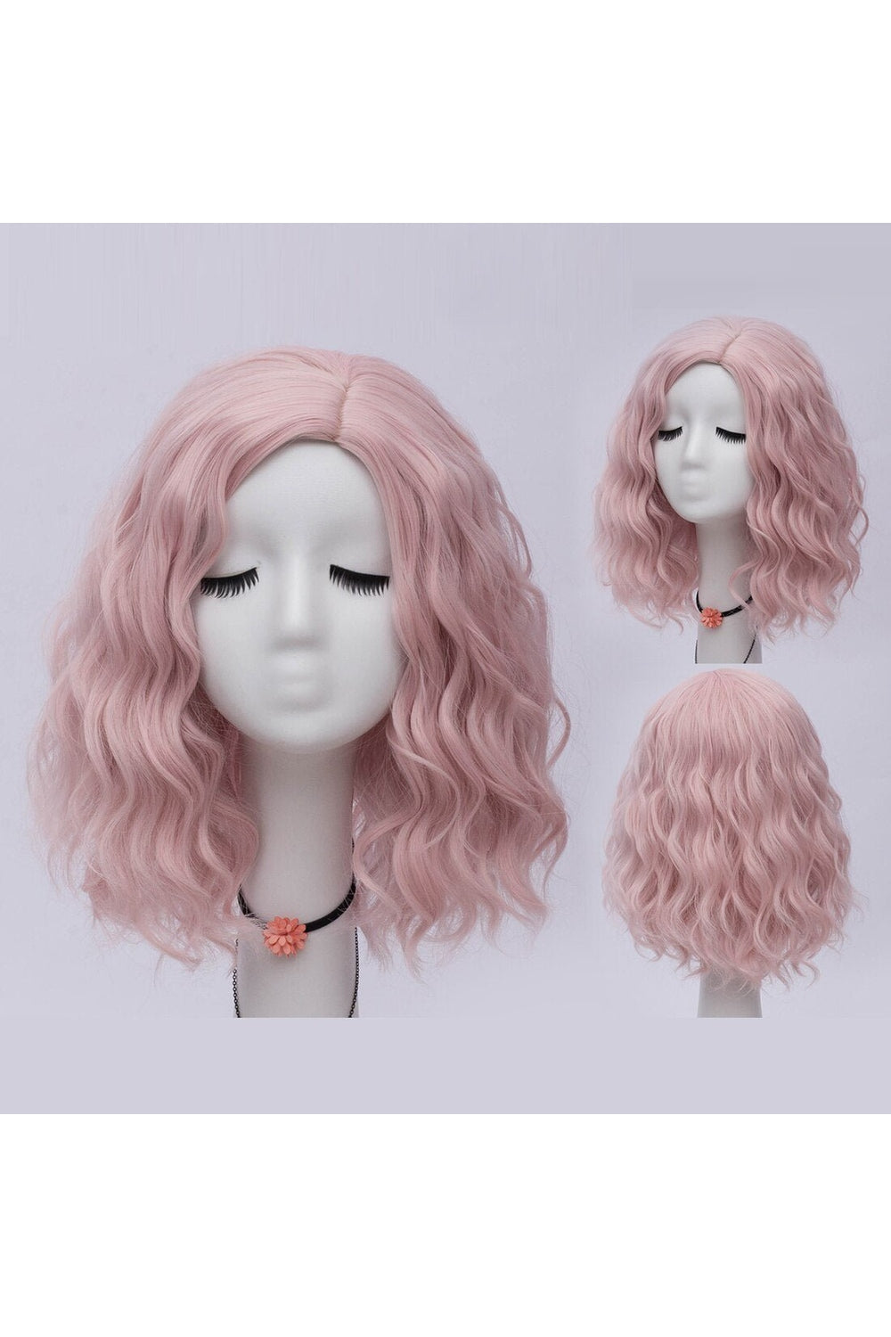 Multicolor Short Wave Wig