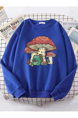 Mushroom House Frog Oversize Women's Sweatshirt