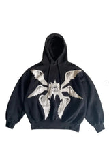 Fall Mystic Eyes Embroidered Hoodie