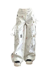 Pantalon cargo à notes nautiques