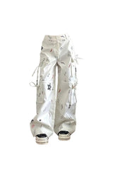 Pantalon cargo à notes nautiques