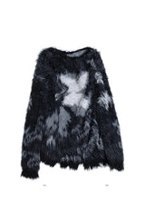 Nebula Fuzz Distressed Sweater