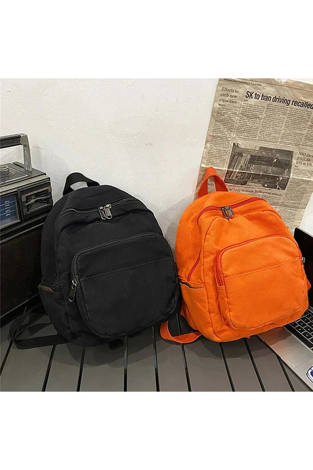 Neutral Canvas Backpacks