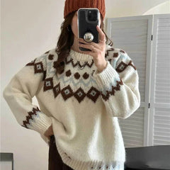 Strickpullover mit nordischem Charme