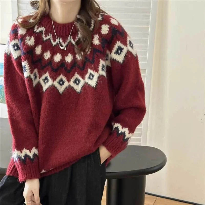 Strickpullover mit nordischem Charme