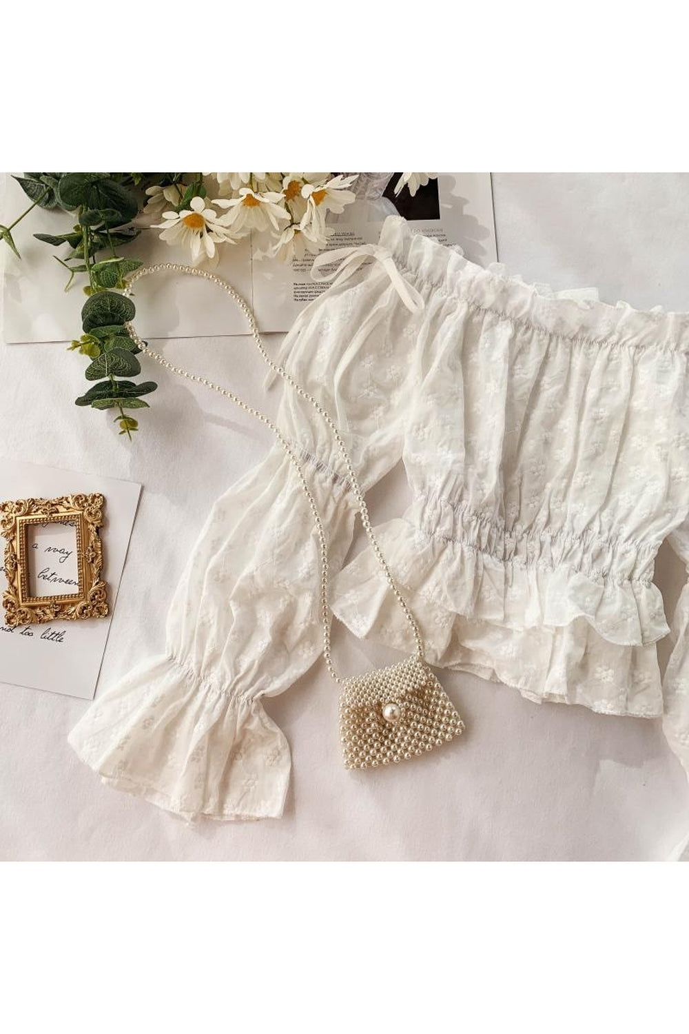 Off Shoulder Lace Blouse