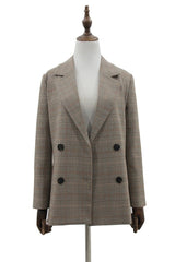 Fall Old Money Spring Plaid Blazer