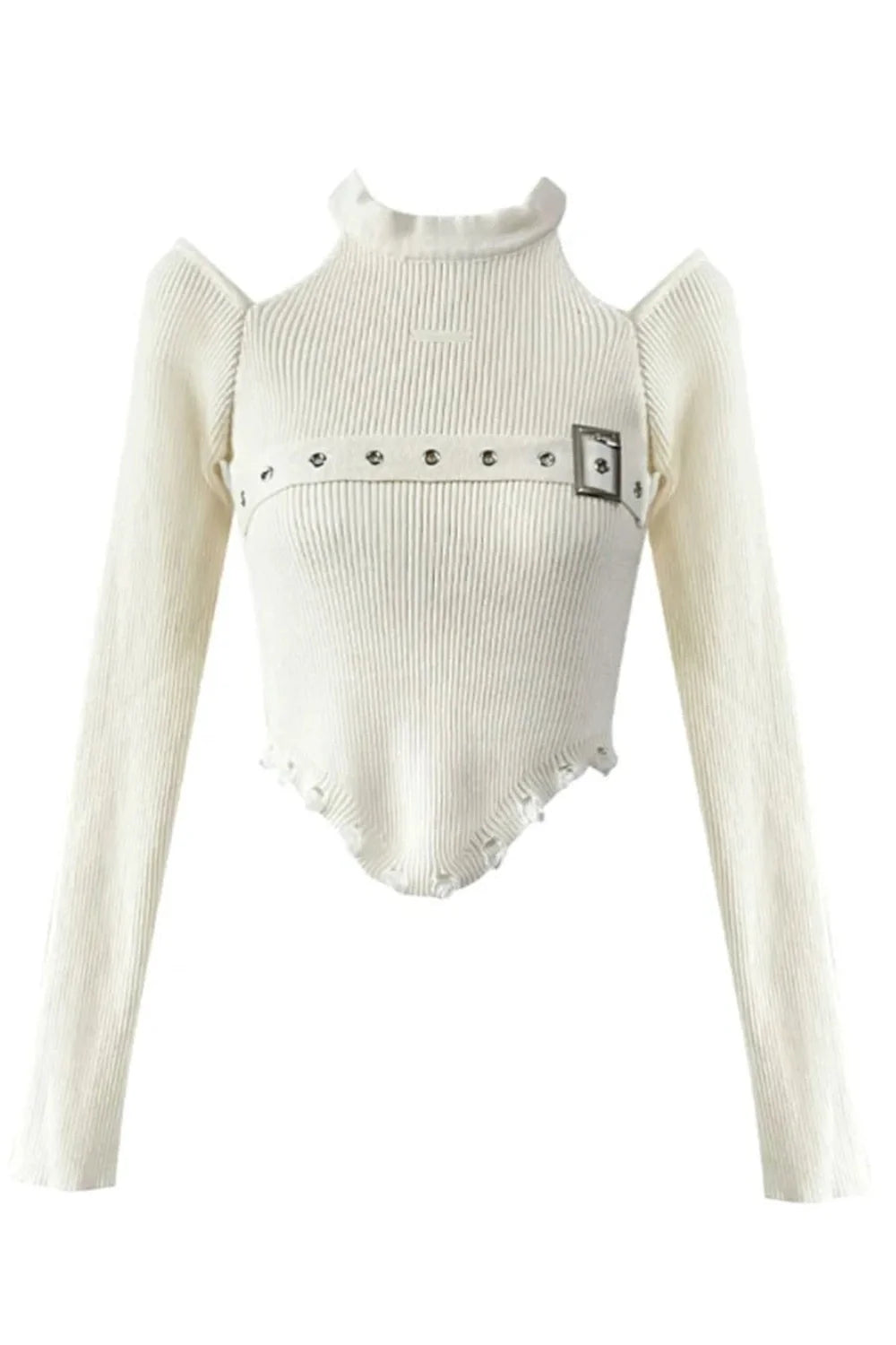 Fall Olive Enigma Harness Sweater