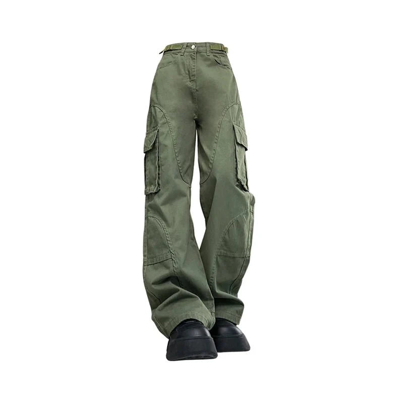 Olive Green Utility Cargo Pants