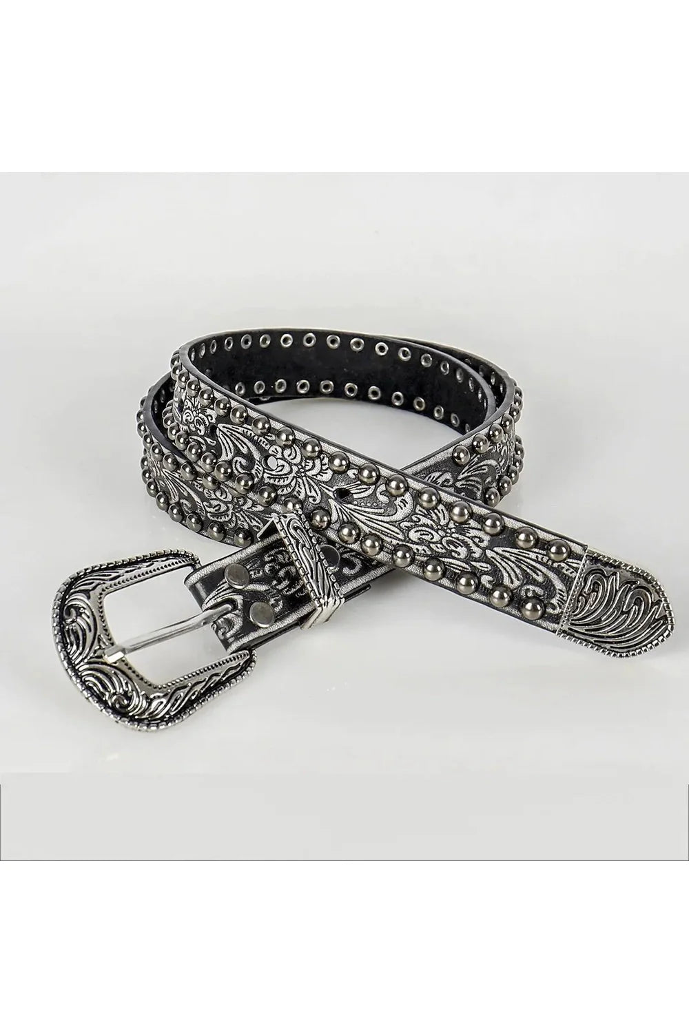 Ornate Western Studded Belt