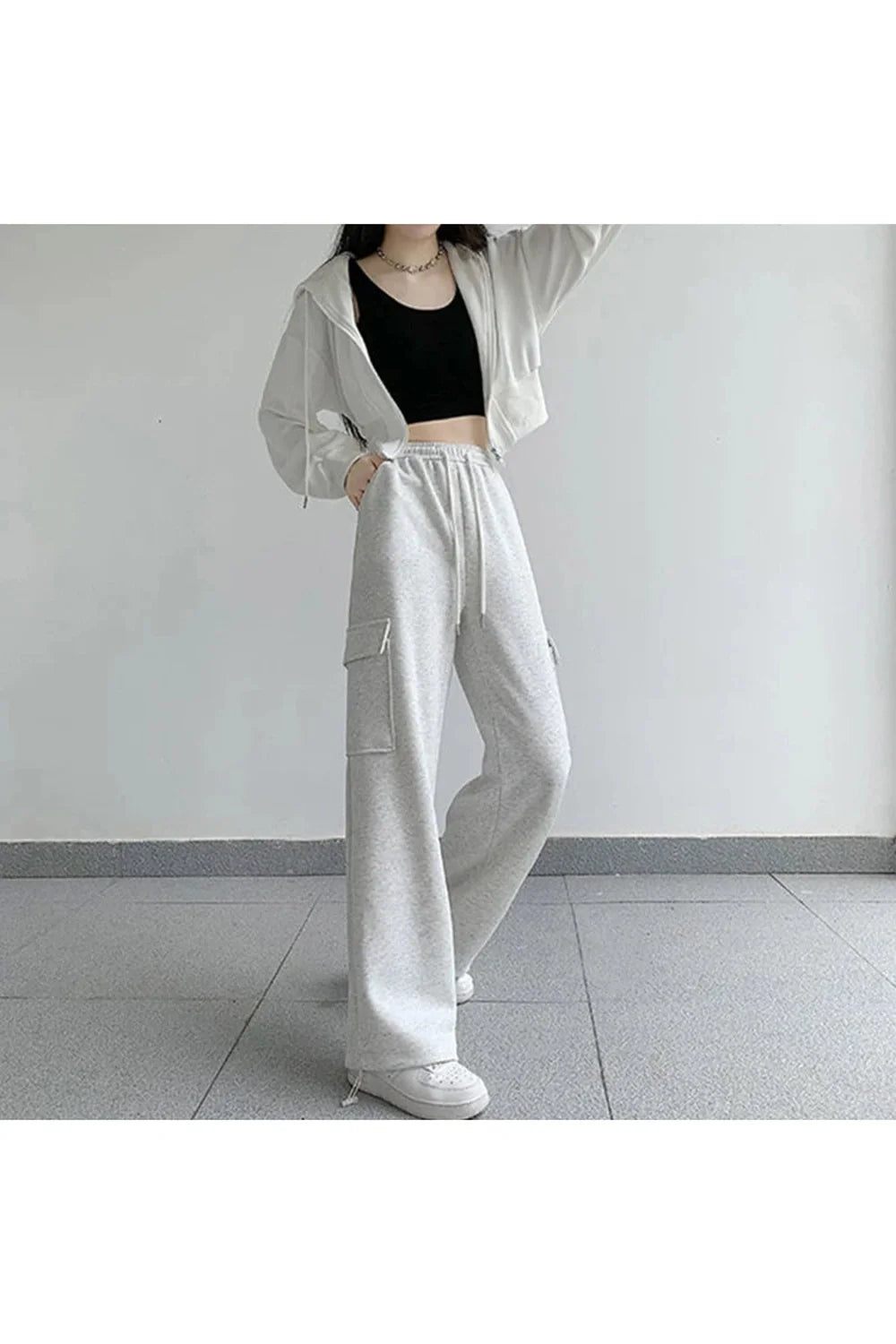 Oversized Cargo High Waist Women's Pants