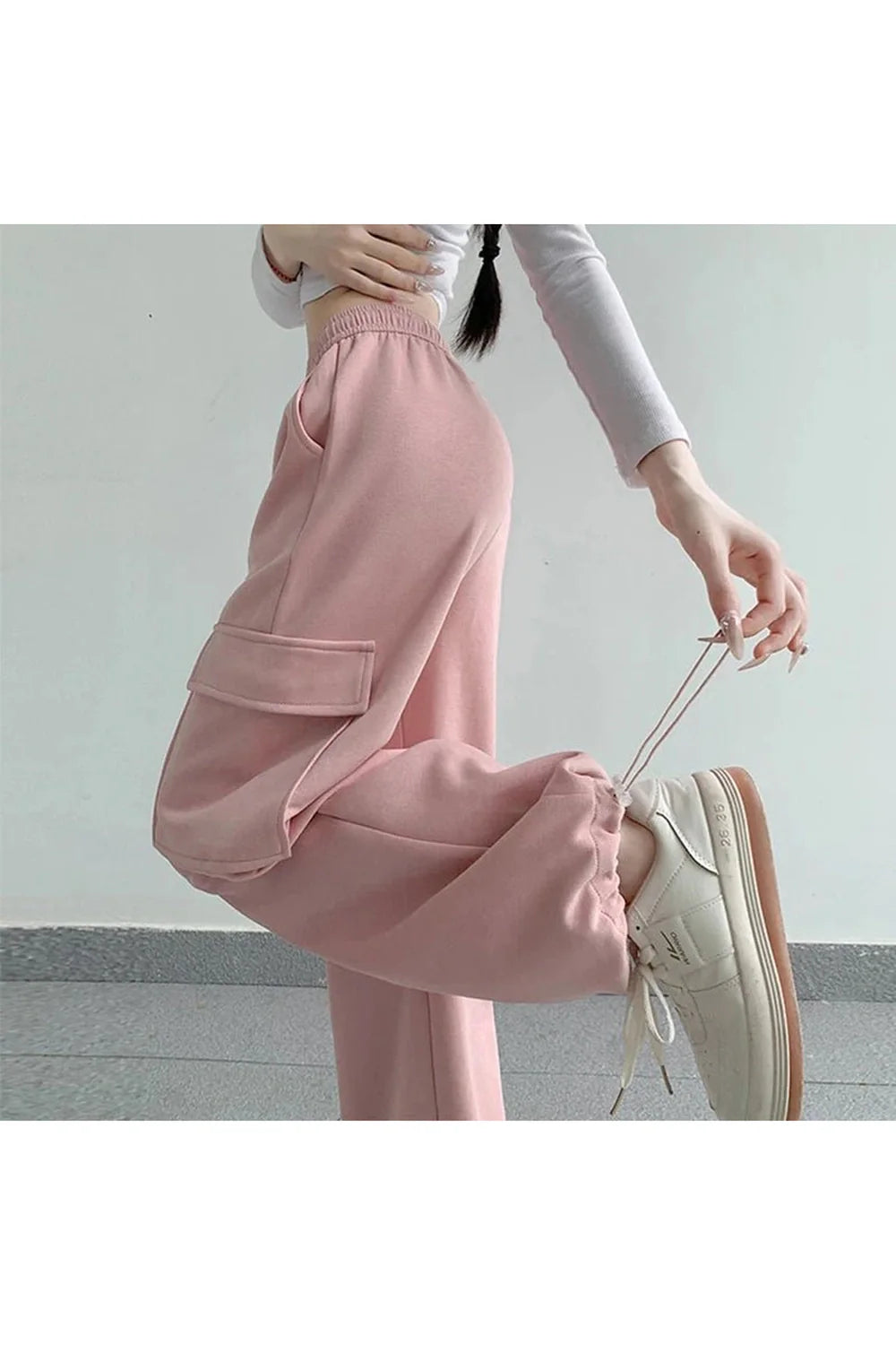 Oversized Cargo High Waist Women's Pants