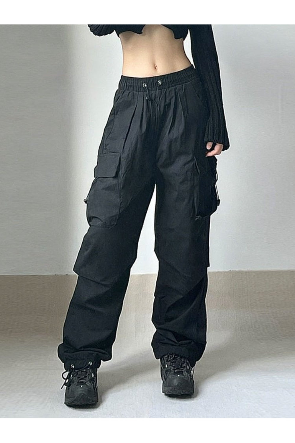 Pantalon cargo parachute surdimensionné
